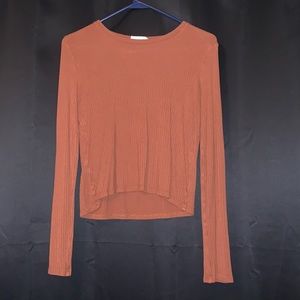 Brown long sleeve women’s t-shirt